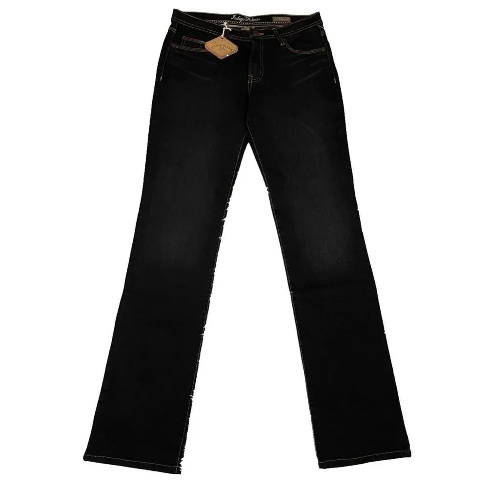 6L NWT Indigo Palms Gabbiano‎ Boot cut Jeans 6 Long A Tommy Bahama Company